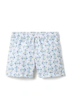 Janie And Jack Recycled Anchor Swim Trunk In White