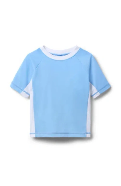 Janie And Jack Babies'  Recycled Rash Guard In Blue