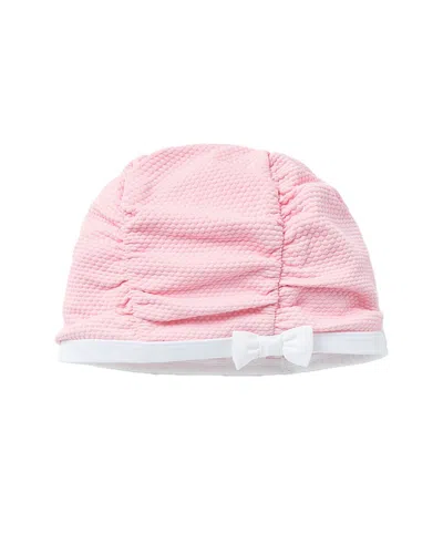 Janie And Jack Retro Swim Hat In Pink