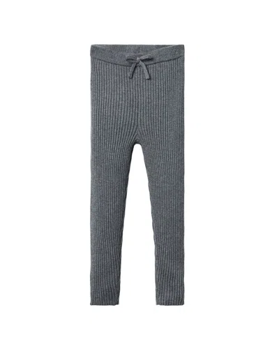 Janie And Jack Ribbed Sweater Legging In Gray