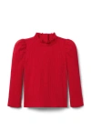Janie And Jack Ribbed Turtleneck In Red