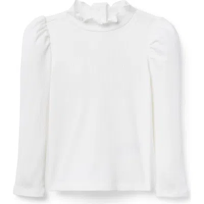 Janie And Jack Babies'  Ribbed Turtleneck In White