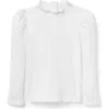 Janie And Jack Ribbed Turtleneck In White