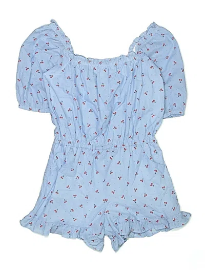 Pre-owned Janie And Jack Kids' Romper In Blue