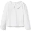 Janie And Jack Ruffle Collar Top In White