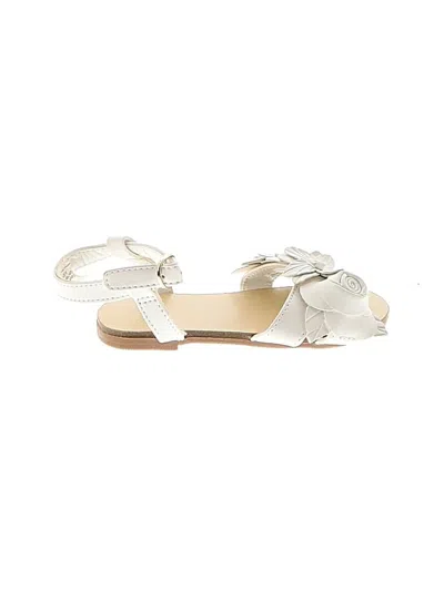 Pre-owned Janie And Jack Kids' Sandals In Ivory