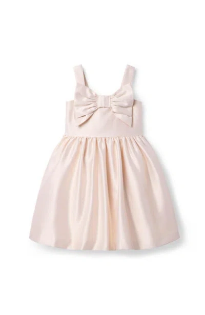 Janie And Jack Babies'  Satin Bow Gala Dress In Pink