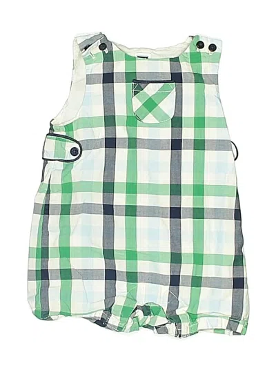 Pre-owned Janie And Jack Babies' Short Sleeve Onesie In Green