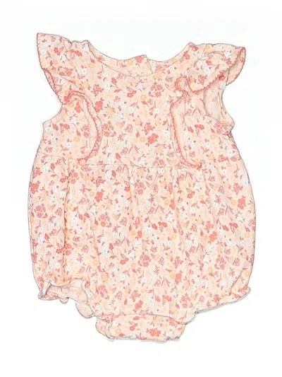 Pre-owned Janie And Jack Babies' Short Sleeve Onesie In White