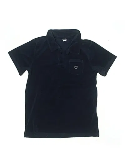 Pre-owned Janie And Jack Kids' Short Sleeve Polo Shirt In Black