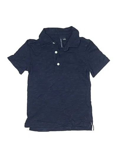 Pre-owned Janie And Jack Kids' Short Sleeve Polo Shirt In Blue
