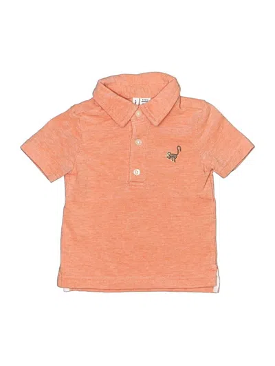 Pre-owned Janie And Jack Babies' Short Sleeve Polo Shirt In Orange