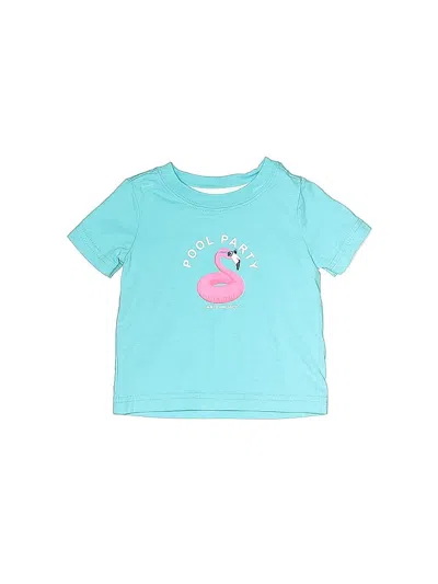 Pre-owned Janie And Jack Babies' Short Sleeve T-shirt In Blue