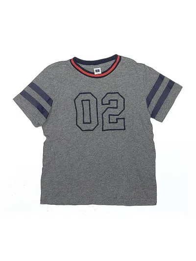 Pre-owned Janie And Jack Kids' Short Sleeve T-shirt In Gray