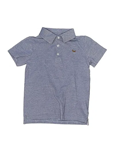Pre-owned Janie And Jack Kids' Short Sleeve Top Blue Tops