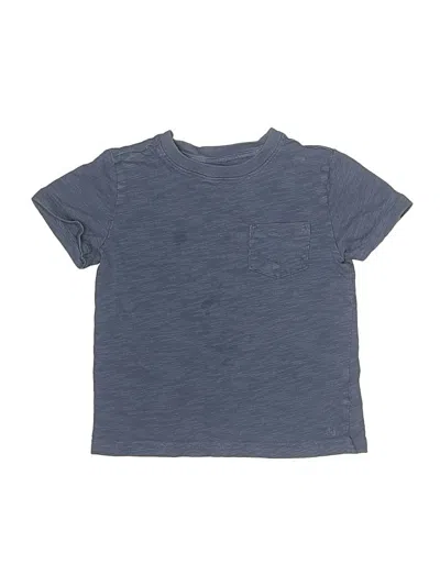 Pre-owned Janie And Jack Kids' Short Sleeve Top Gray Tops