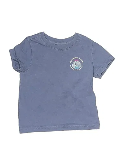 Pre-owned Janie And Jack Kids' Short Sleeve T-shirt In Blue