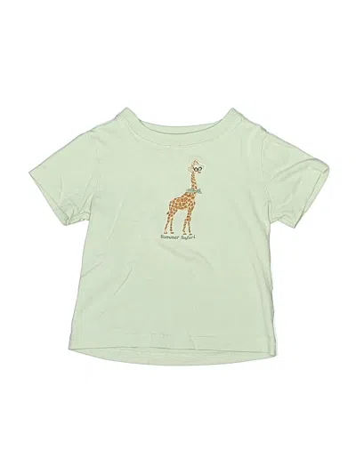 Pre-owned Janie And Jack Kids' Short Sleeve T-shirt In Green