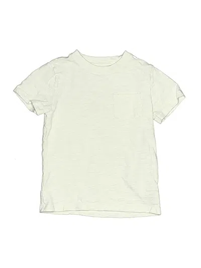 Pre-owned Janie And Jack Kids' Short Sleeve T-shirt In Ivory