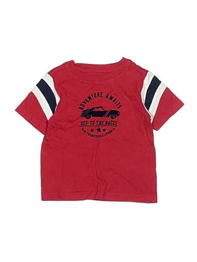 Pre-owned Janie And Jack Kids' Short Sleeve T-shirt In Red