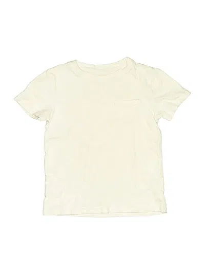Pre-owned Janie And Jack Kids' Short Sleeve T-shirt In White