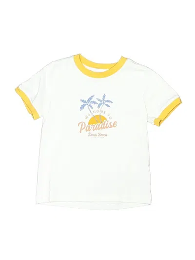 Pre-owned Janie And Jack Kids' Short Sleeve T-shirt In Yellow