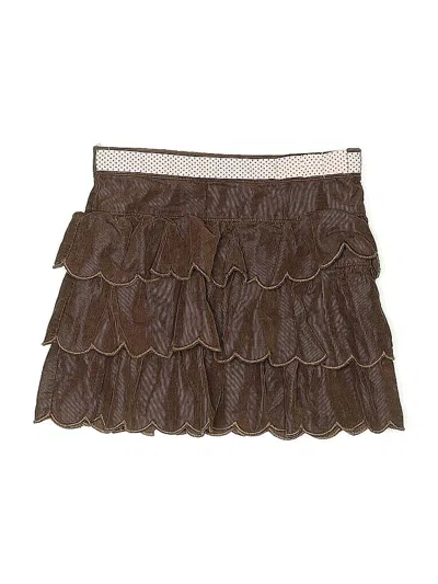 Pre-owned Janie And Jack Kids' Skirt In Brown
