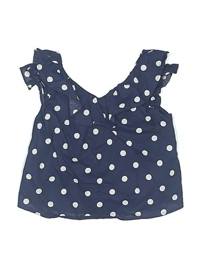 Pre-owned Janie And Jack Kids' Sleeveless Blouse In Blue