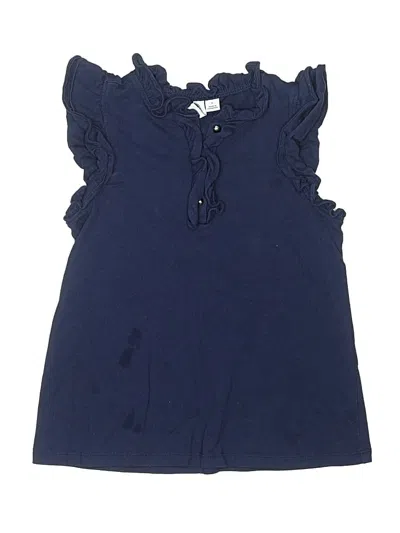 Pre-owned Janie And Jack Kids' Sleeveless Blouse In Blue