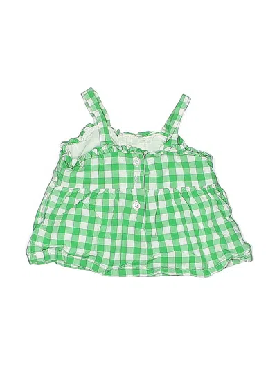 Pre-owned Janie And Jack Babies' Sleeveless Blouse In Green