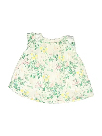 Pre-owned Janie And Jack Babies' Sleeveless Blouse In Green