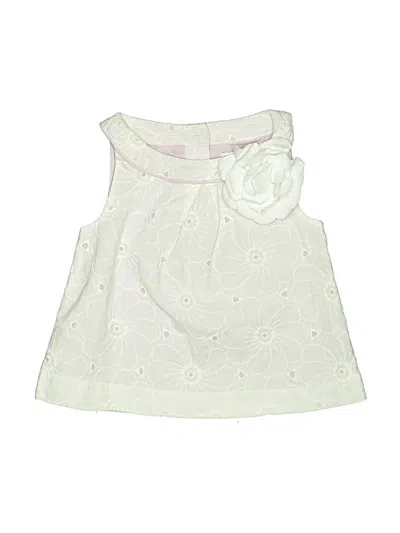 Pre-owned Janie And Jack Babies' Sleeveless Blouse In Ivory