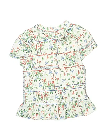 Pre-owned Janie And Jack Kids' Sleeveless Blouse In Ivory