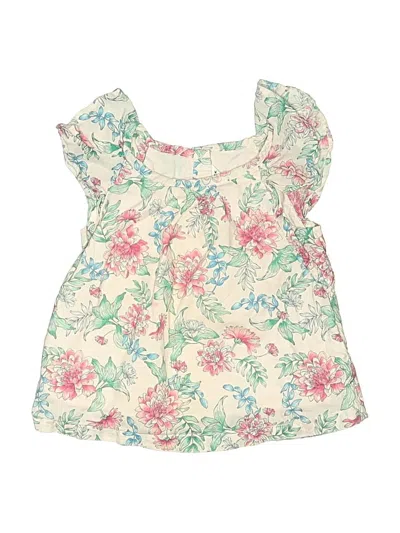 Pre-owned Janie And Jack Kids' Sleeveless Blouse In Ivory