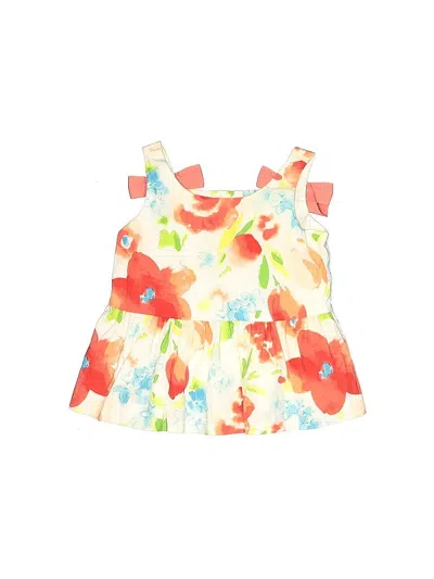 Pre-owned Janie And Jack Babies' Sleeveless Blouse In Orange