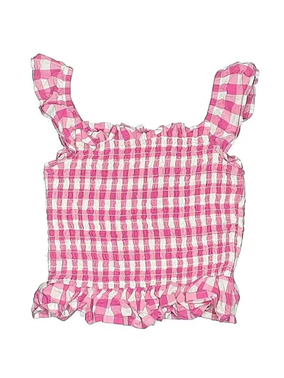 Pre-owned Janie And Jack Kids' Sleeveless Blouse In Pink