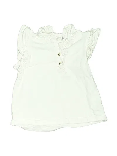 Pre-owned Janie And Jack Kids' Sleeveless Blouse In White