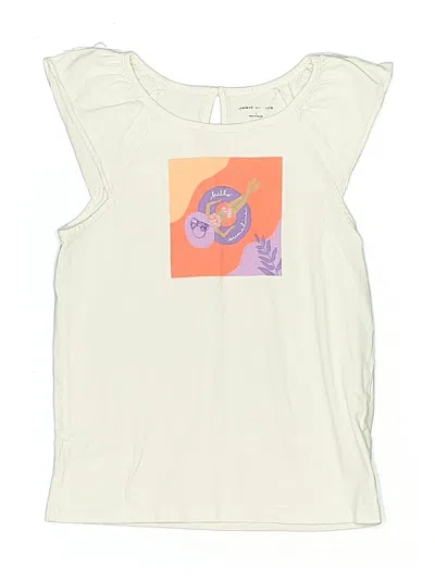 Pre-owned Janie And Jack Kids' Sleeveless T-shirt In White