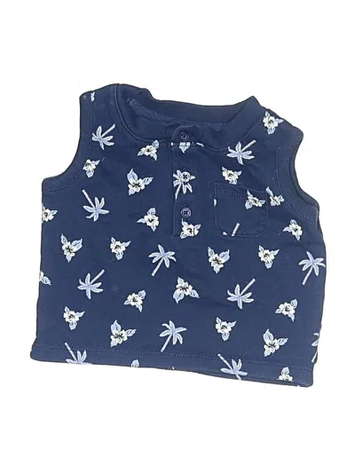 Pre-owned Janie And Jack Babies' Sleeveless T-shirt In Blue