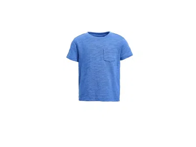 Janie And Jack Solid Pocket T-shirts (toddler/little Kid/big Kid) Boy's T Shirt Blue : 7 Big Kid, Cotton