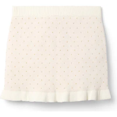 Janie And Jack Babies'  Sparkle Dot Sweater Skirt In Neutral