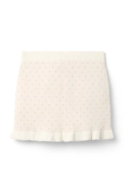 Janie And Jack Babies'  Sparkle Dot Sweater Skirt In Neutral