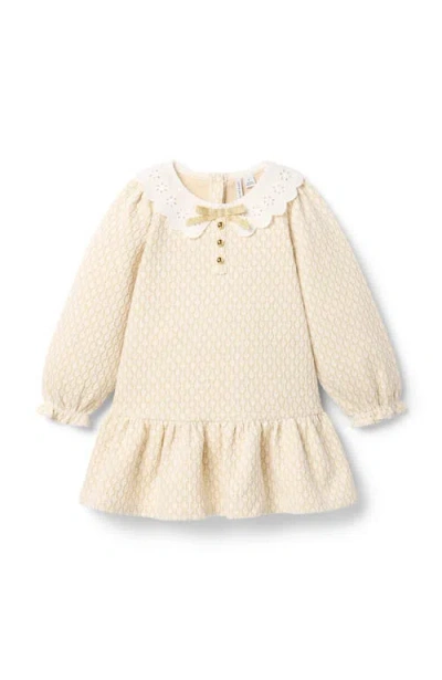Janie And Jack Kids'  Sparkle Jacquard Dress In Neutral