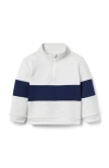Janie And Jack Stripe Half-zip Sweatshirt In Multi