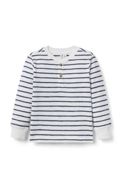 JANIE AND JACK JANIE AND JACK STRIPED HENLEY TEE