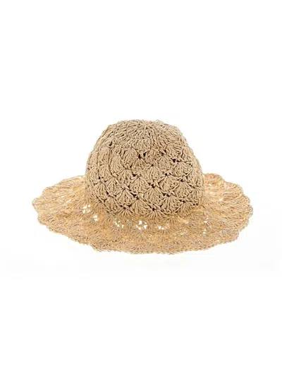 Pre-owned Janie And Jack Kids' Sun Hat In Gold