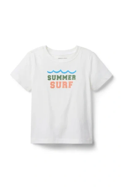 Janie And Jack Babies'  Surf Tee In White