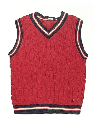 Pre-owned Janie And Jack Kids' Sweater Vest In Red
