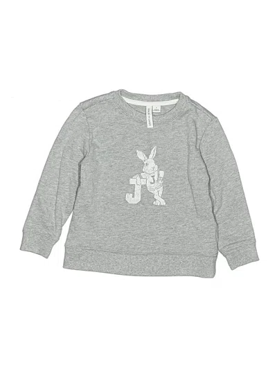 Pre-owned Janie And Jack Kids' Sweatshirt In Silver