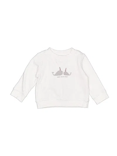 Pre-owned Janie And Jack Babies' Sweatshirt In White